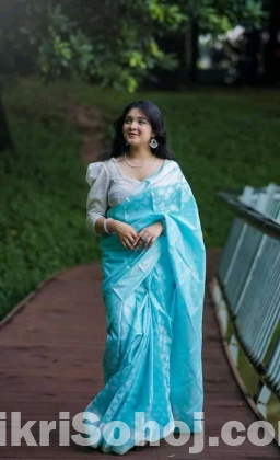 Soft Silk Indian-Inspired Katan Saree